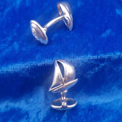 Silver Cufflinks sailing boat links of london