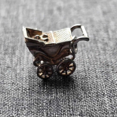 Baby in pram charm 