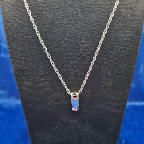 Necklace 18" Rope Pink Stone