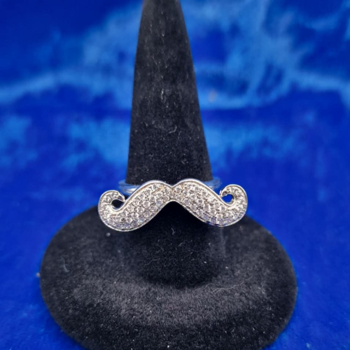 Ring size J moustache
