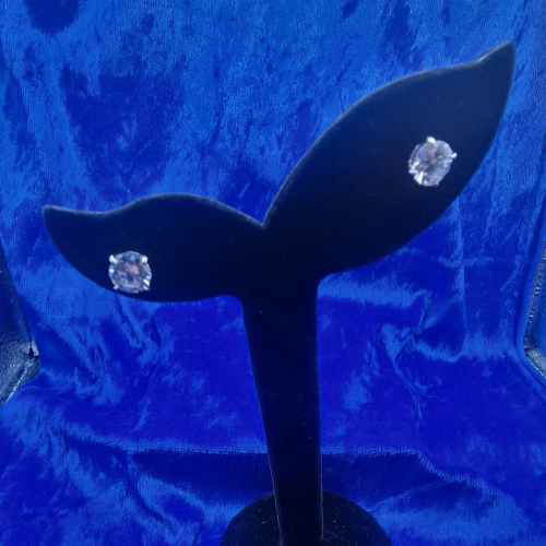 Earring Studs large Cubic zirconia 