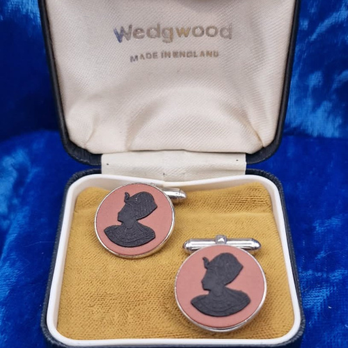 Silver Cufflinks Wedgewood 1975 